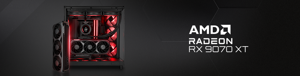 PC avec Radeon RX 9070 XT